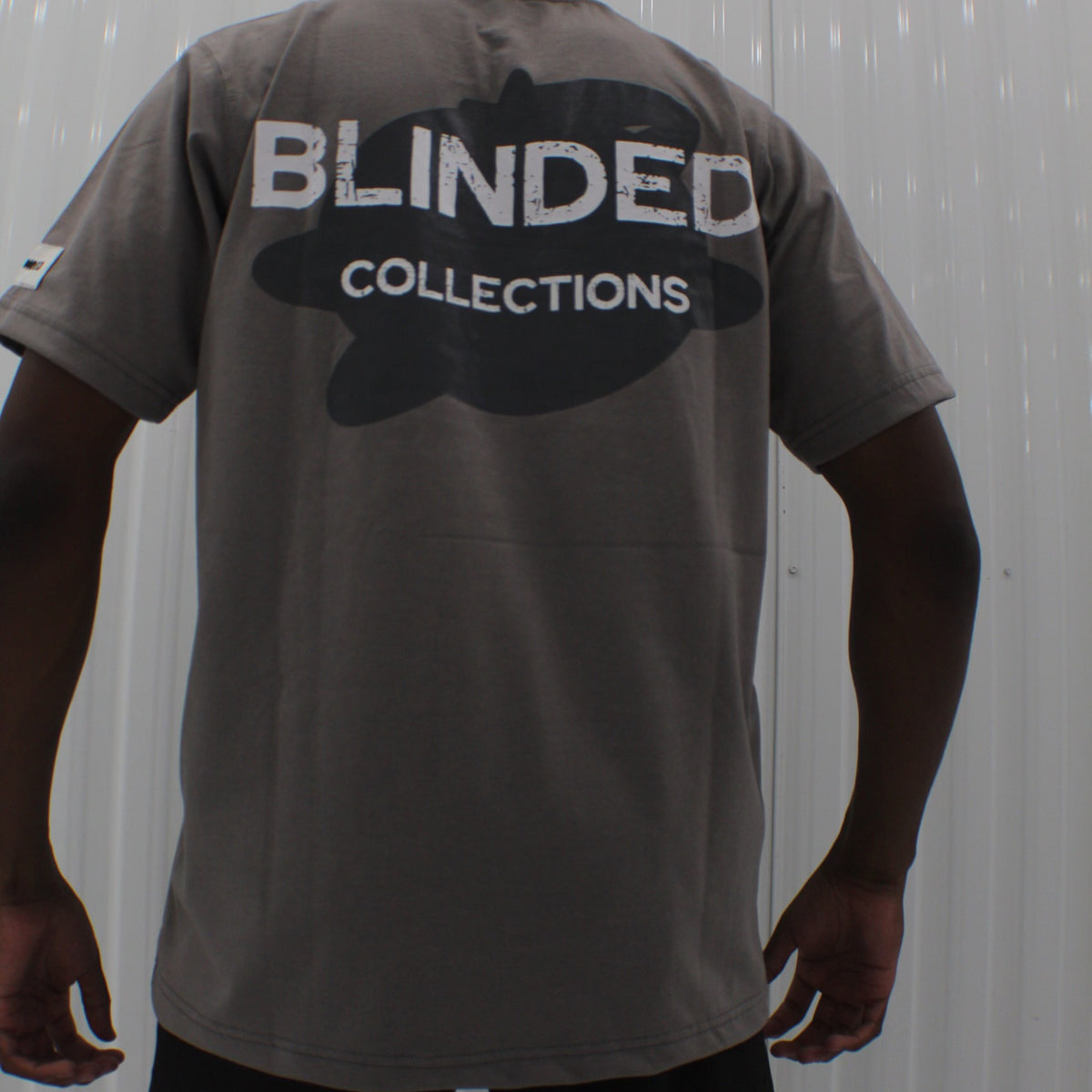GREY "BLINDED COLLECTIONS" TEE