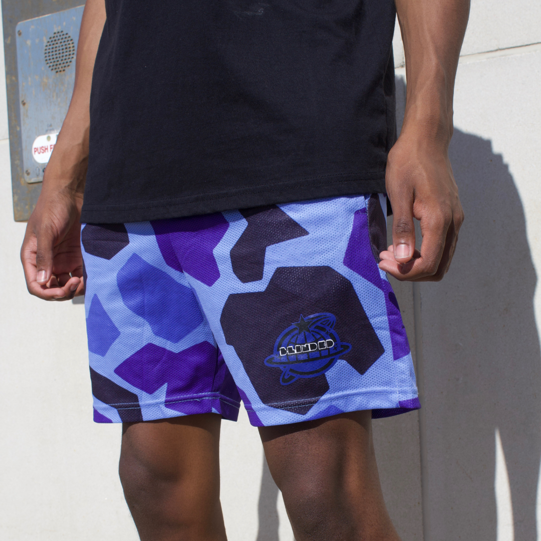 BLINDED BLUE CAMO SHORTS