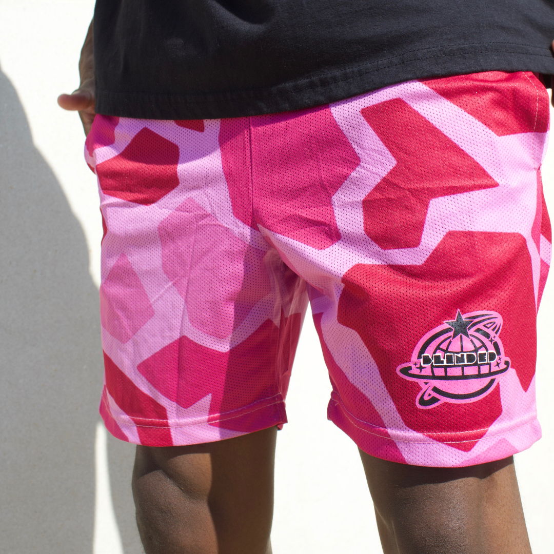 BLINDED PINK CAMO SHORTS