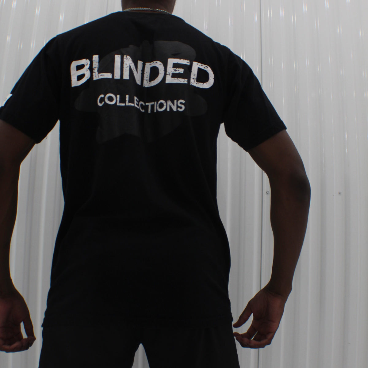 BLACK "BLINDED COLLECTIONS" TEE