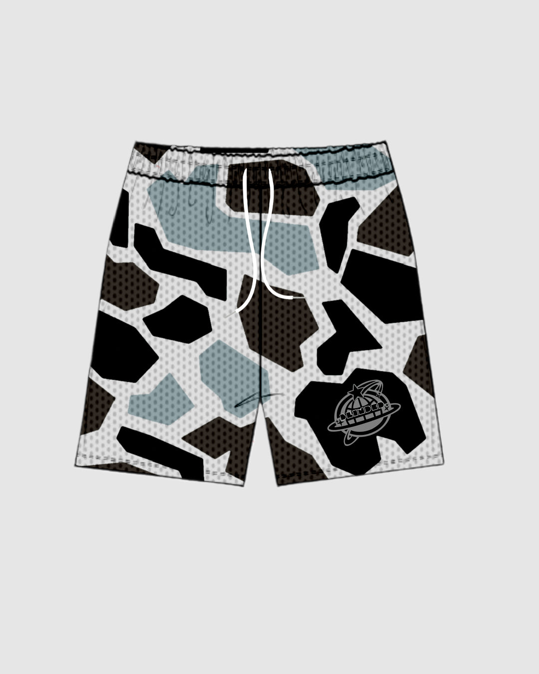 BLINDED GREY CAMO SHORTS