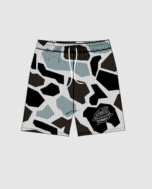 BLINDED GREY CAMO SHORTS