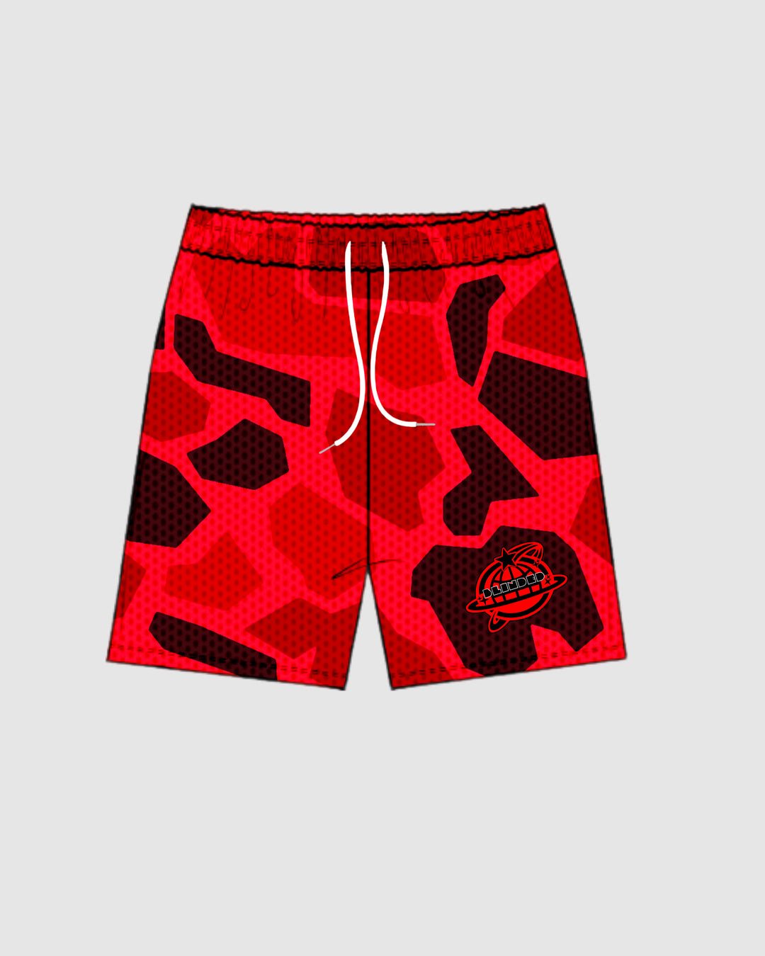 BLINDED RED CAMO SHORTS